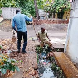 90 dumpers lift sludge from city drain cleaning