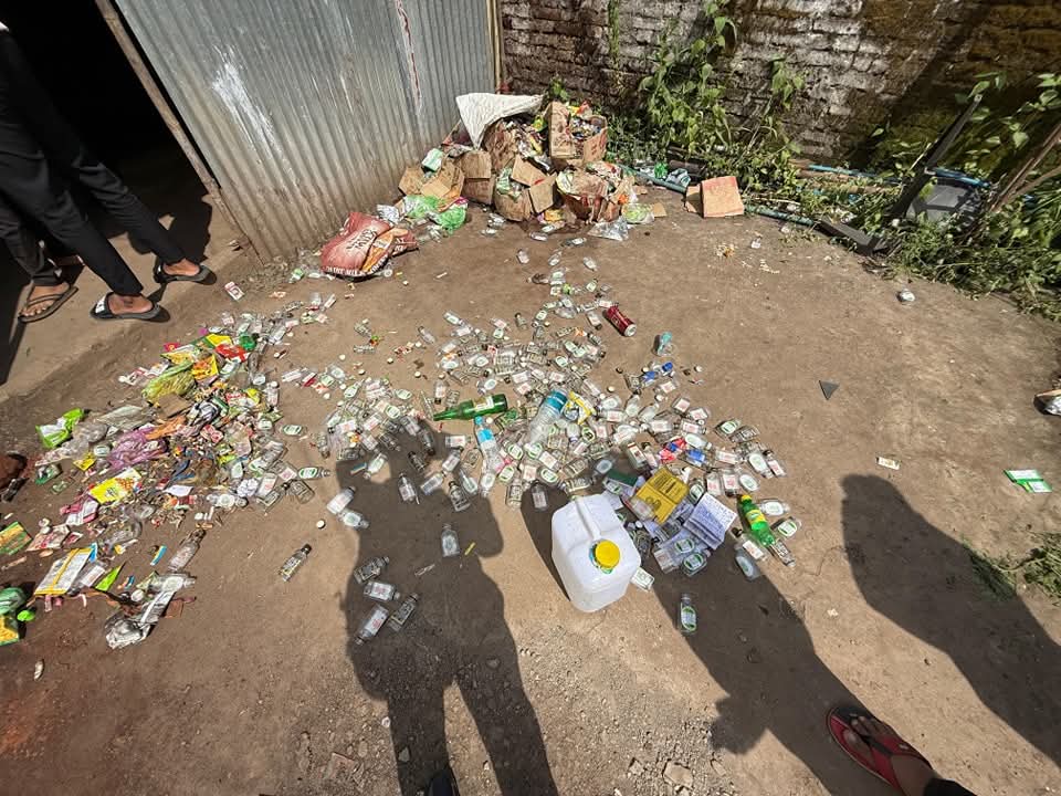 Illegal liquor store in Kudche Mala area of ​​Ichalkaranjit