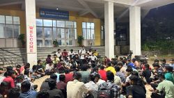 Jhunka Bhakar protest in the university porch