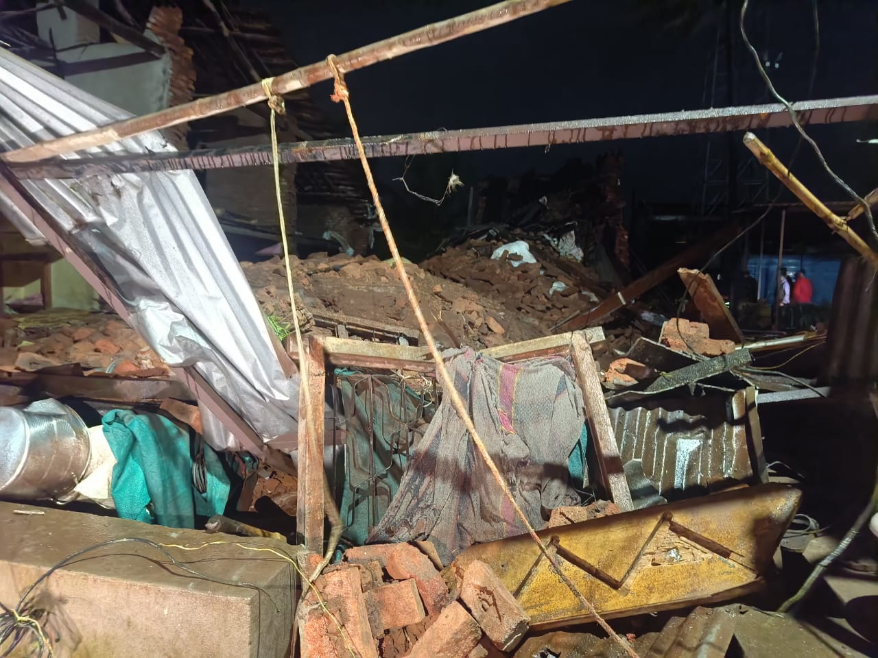 House wall collapses in Malharpeth village