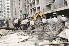 Slab of Phulewadi Fire Station building collapsed