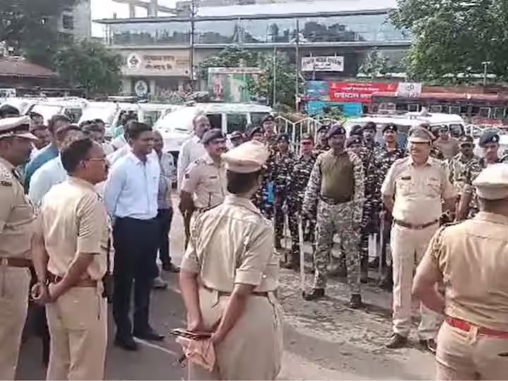 Mock drill at railway station by Kolhapur police