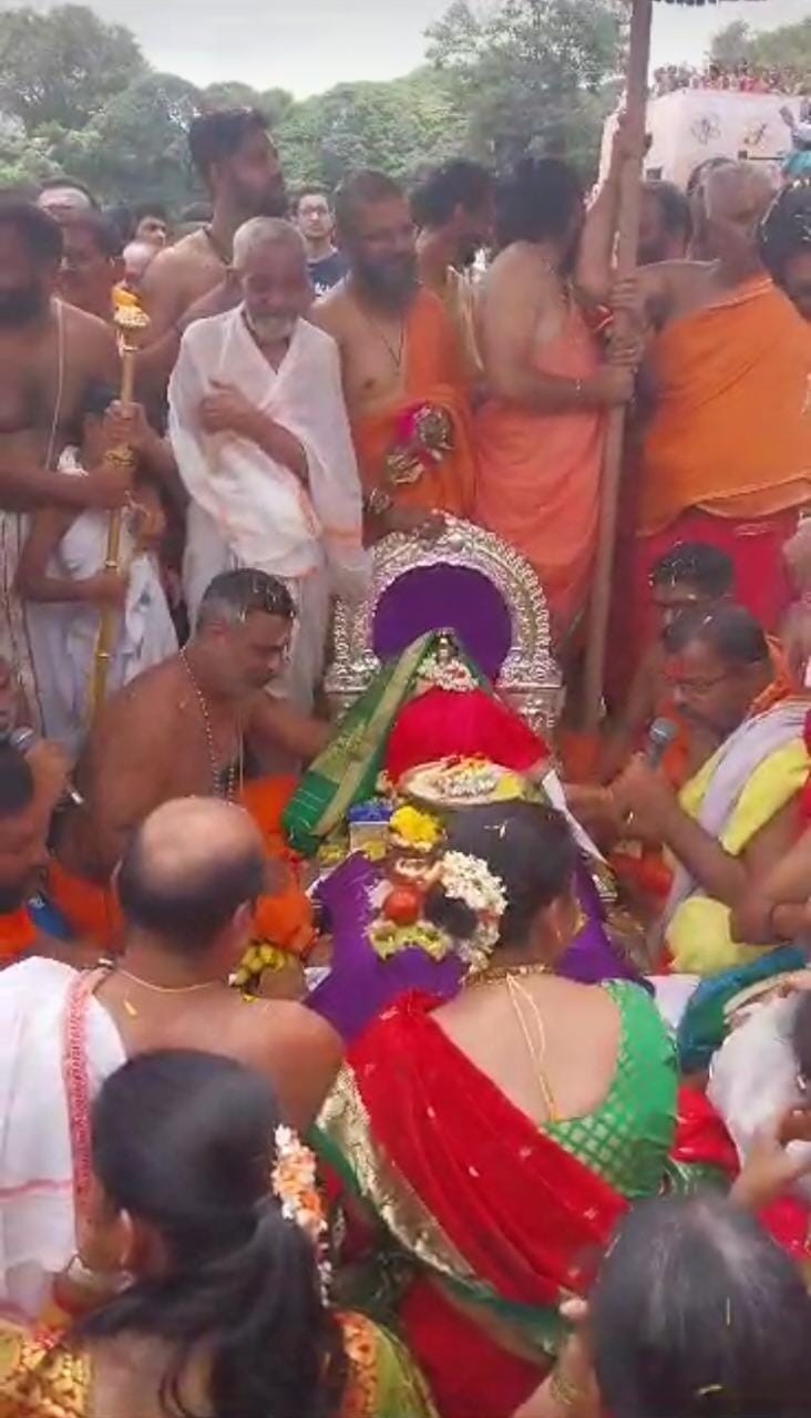 Abhrit bathing ceremony of Sri Ambabai Devi