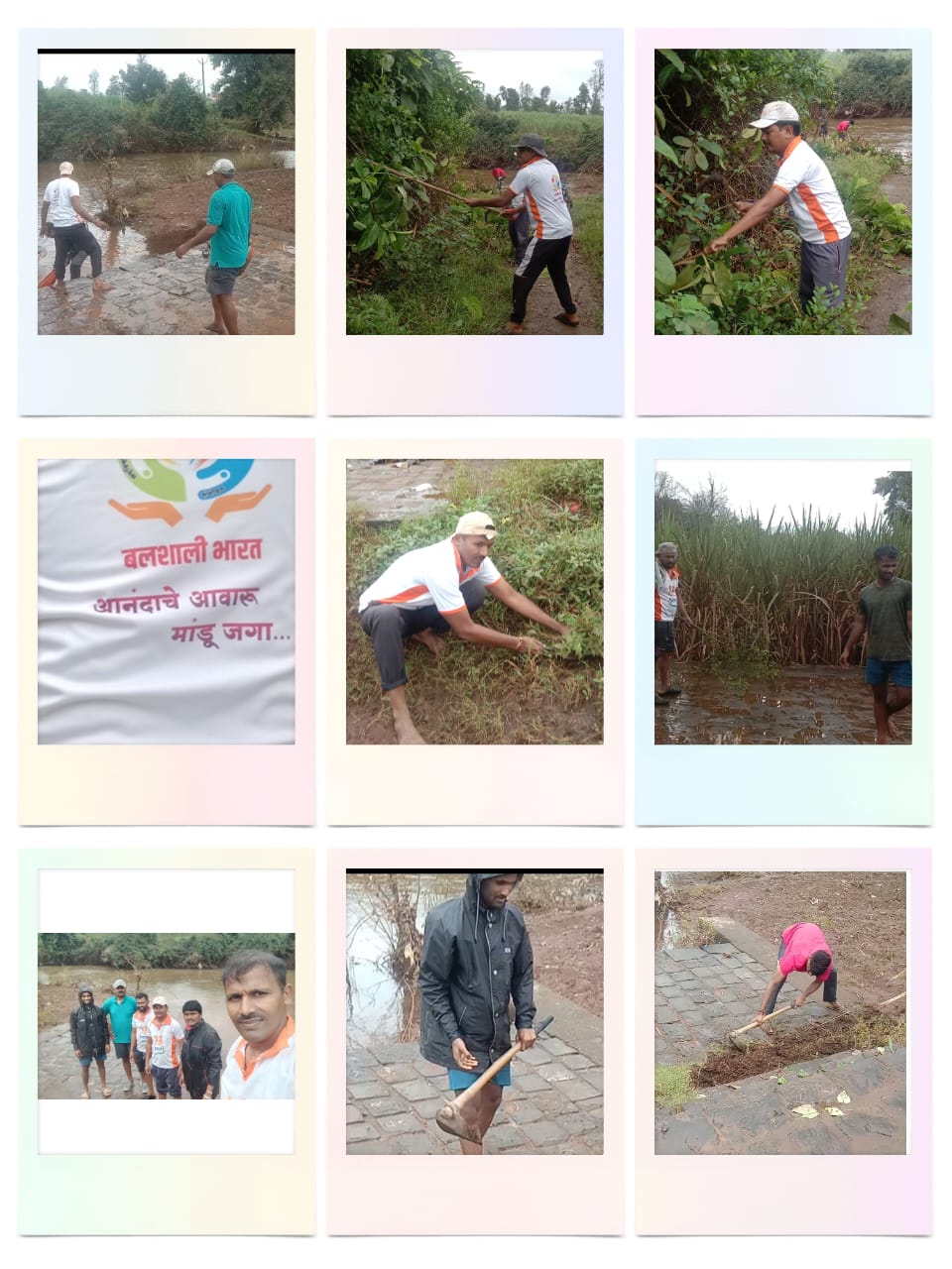 Cleanliness of the river ghat before Ganpati immersion