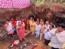 Grand foundation stone laying ceremony