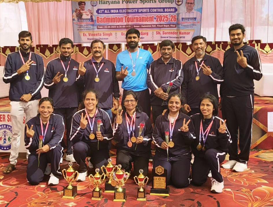 Mahavitarans womens team wins gold medal in 47th National Badminton Championship