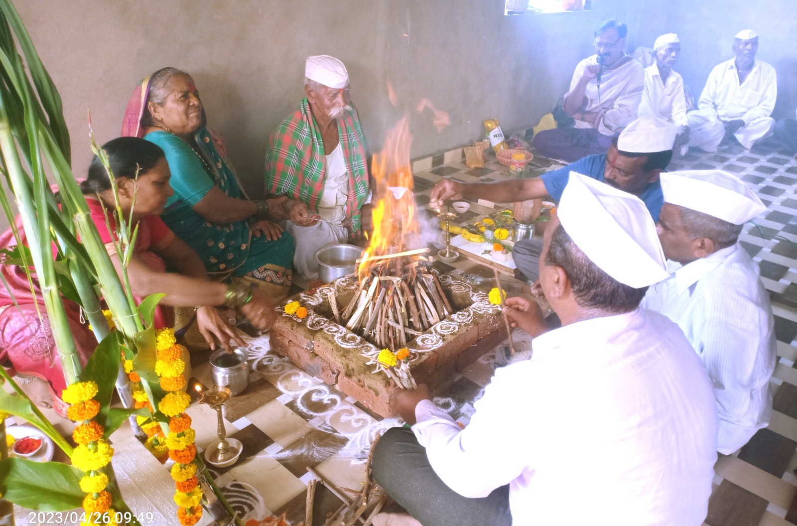 Vastu Shanti Ceremony of Sakes Turbati Temple