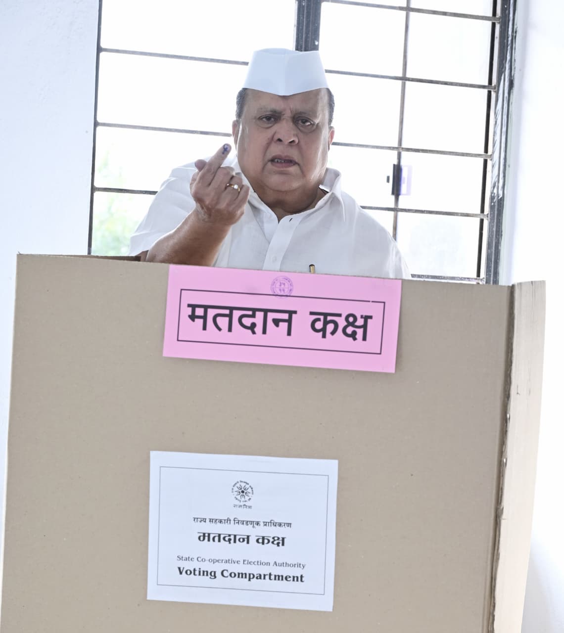 Medical Education Minister Hasan Mushrif exercised his right to vote