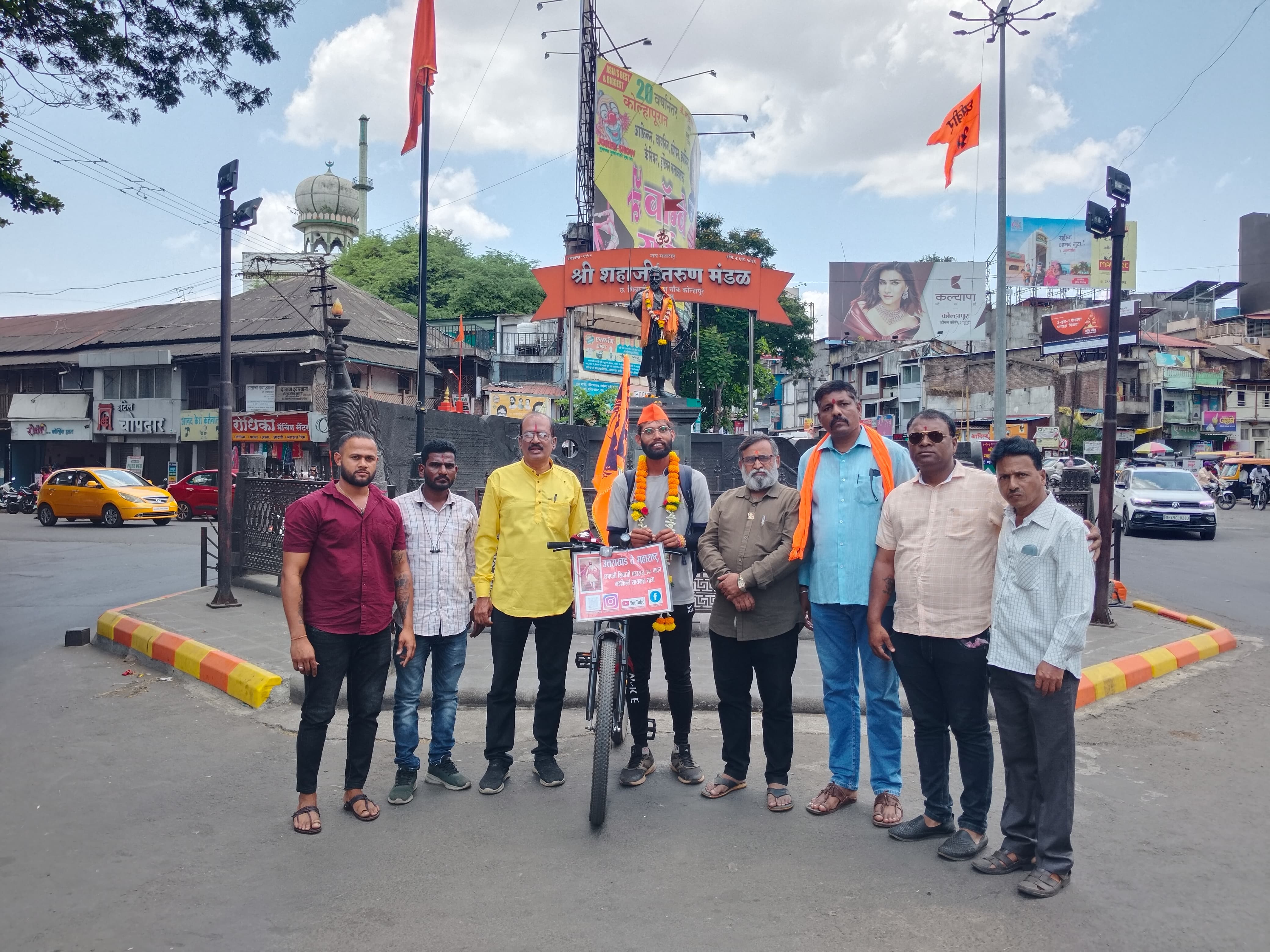 Fifty Sacred Forts and Forts campaign on a bicycle