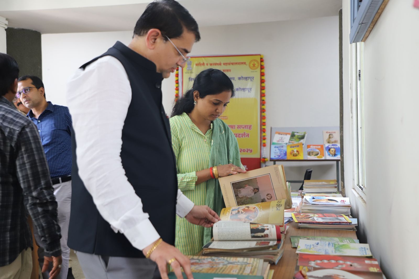 Dignitaries visit book exhibition