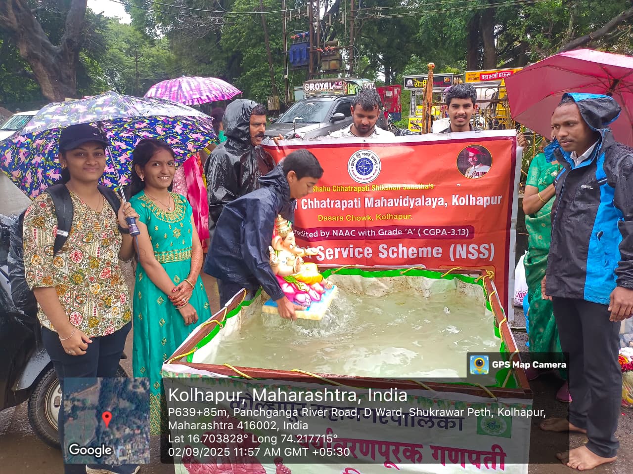 Ganesh idol donation initiative by Shahaji College