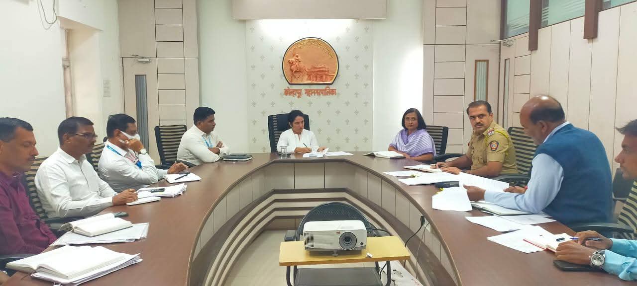 Review meeting in the presence of Commissioner Manjulakshmi