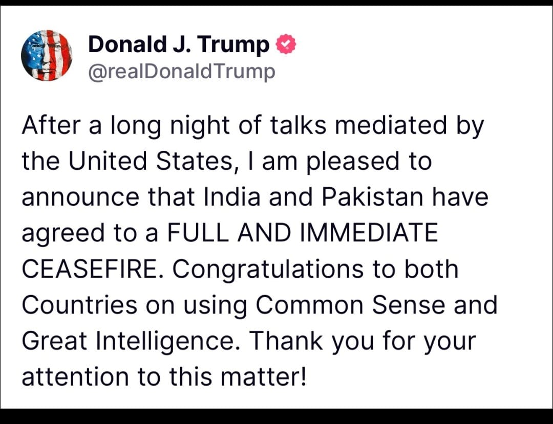 Ceasefire between India and Pakistan