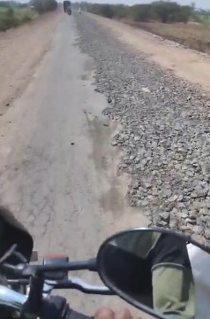 Kurundwad Shirdhon road incomplete for six months Citizens are suffering