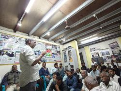 A meeting of the key officebearers of the Andolan