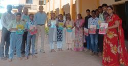 Distribution of school supplies in memory