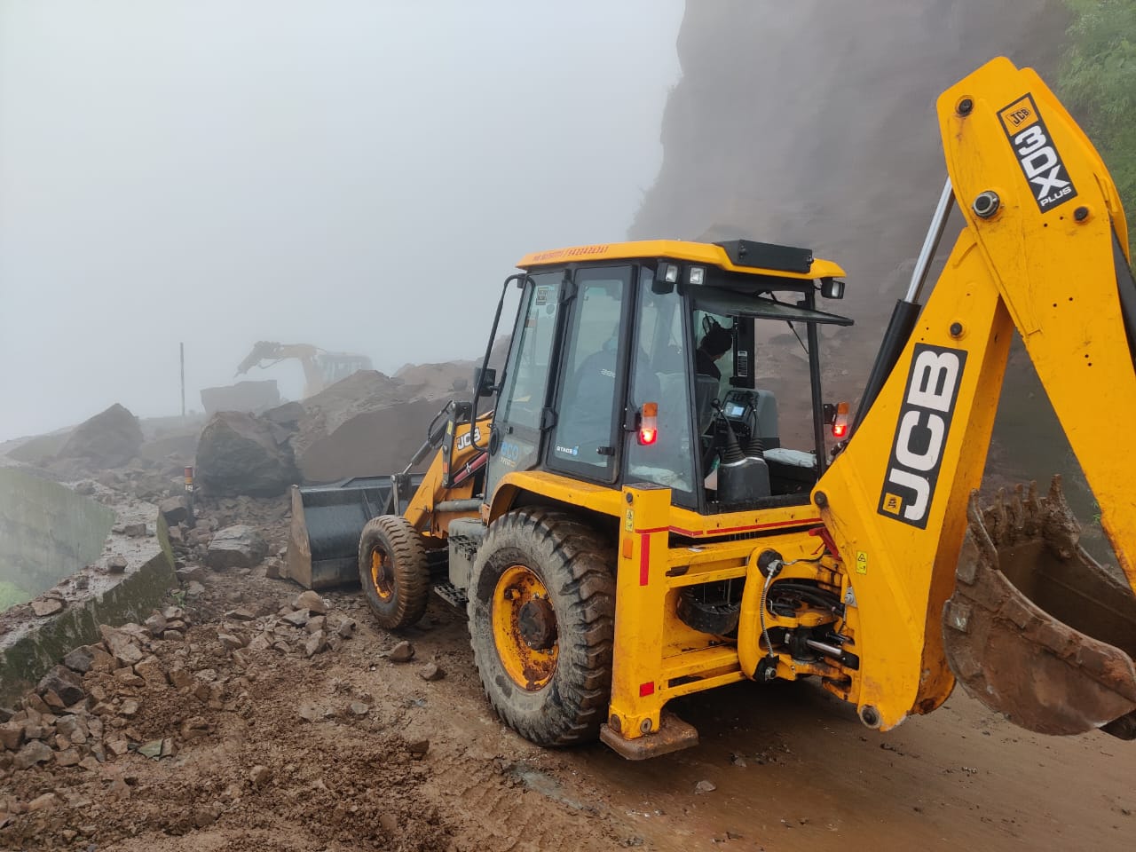 A landslide occurred in the Karul Ghat
