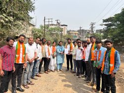 Demand for road repair in Dudhali area