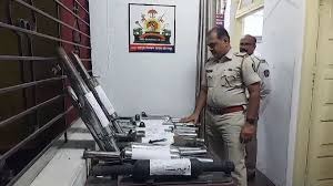 Police crackdown in front of colleges