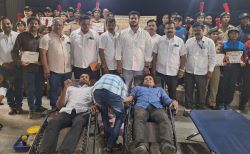 Blood donation camp on the occasion of Kaustubh Gawade