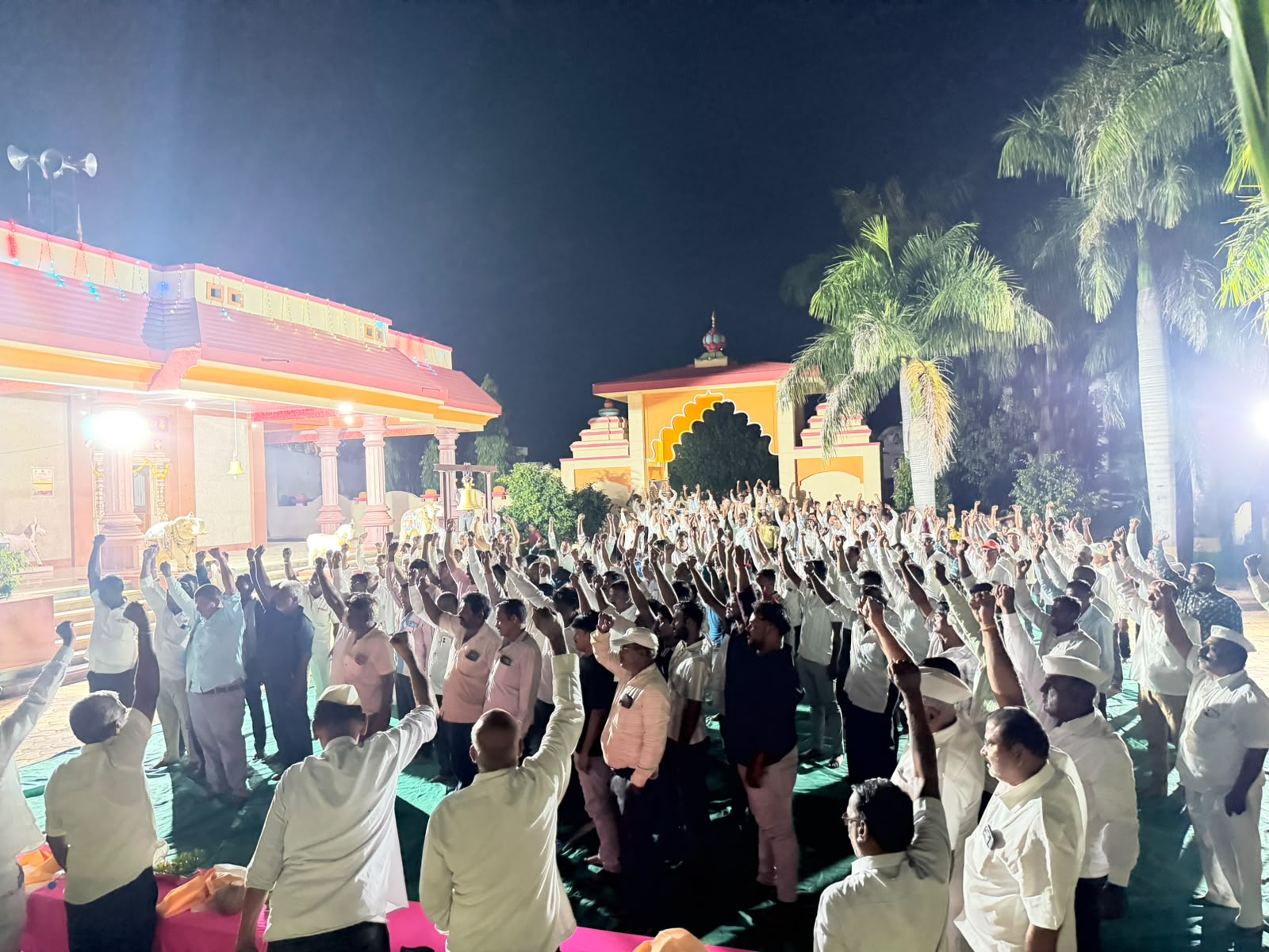 Burning the Ravana of the Shaktipeeth Expressway