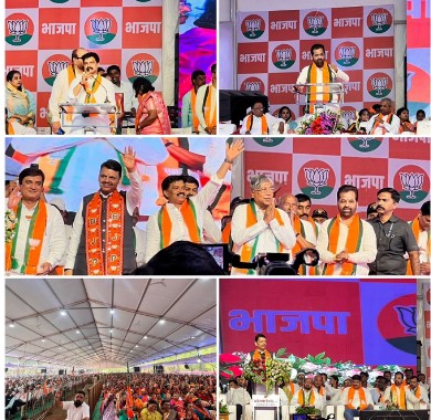 Mahayutis power show rally in Chandigarh