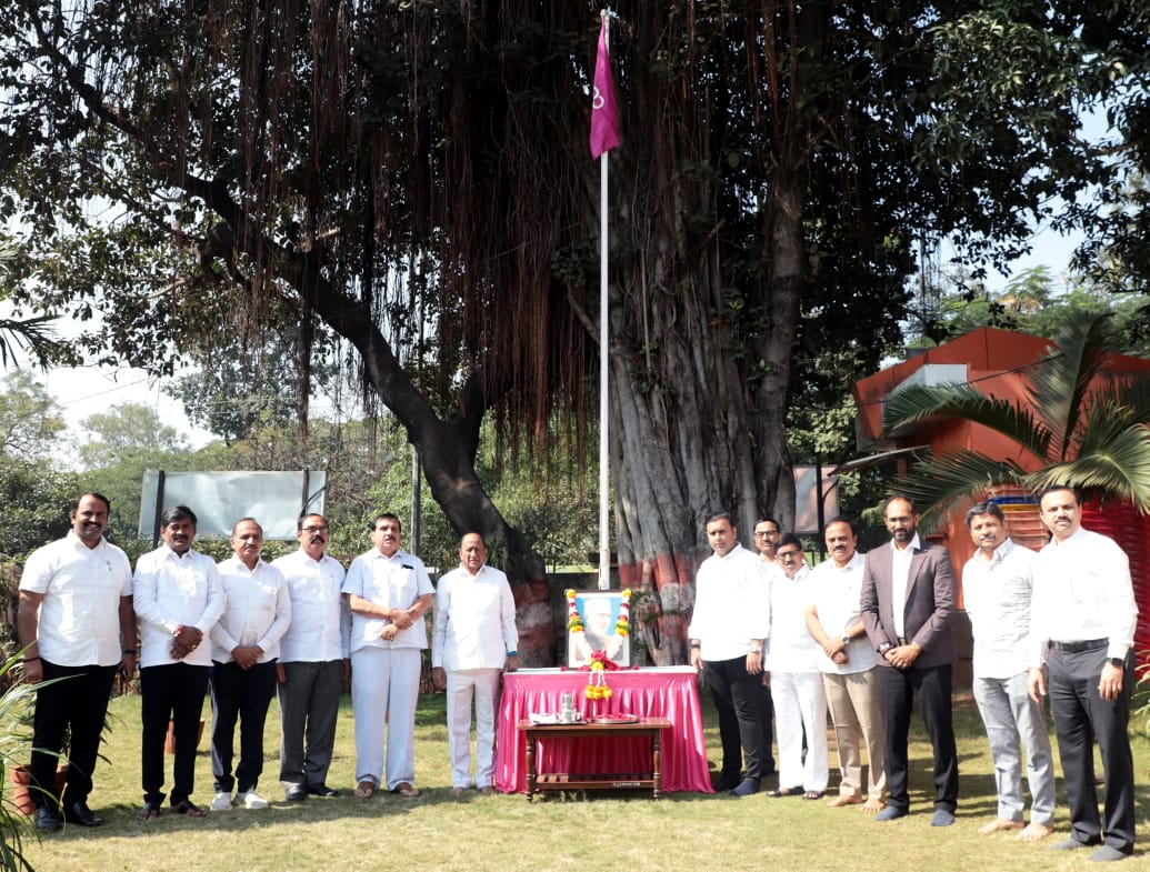 Flag hoisting on the occasion of Cooperative Week in Gokul