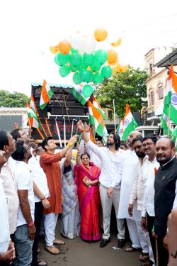 Celebration of patriotism at the BJP's Tiranga Rally in Kagal
