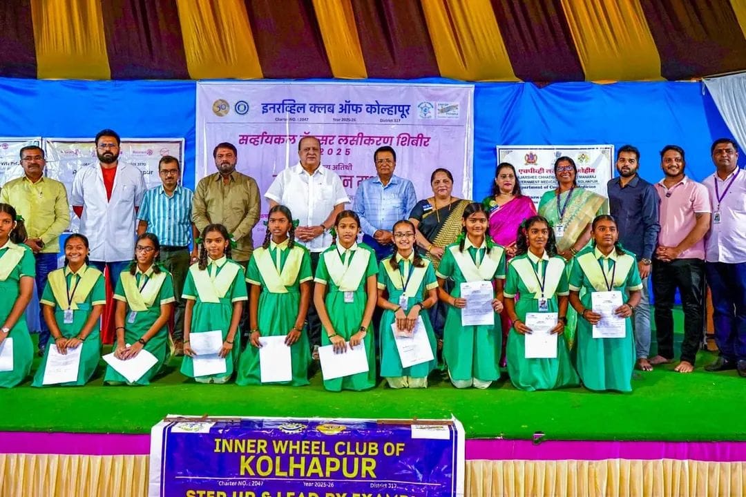 HPV vaccination camp at Usharaje High School