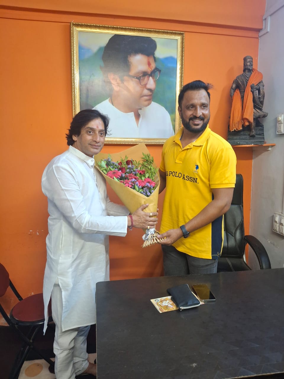 BJP office bearers felicitated Birajdar