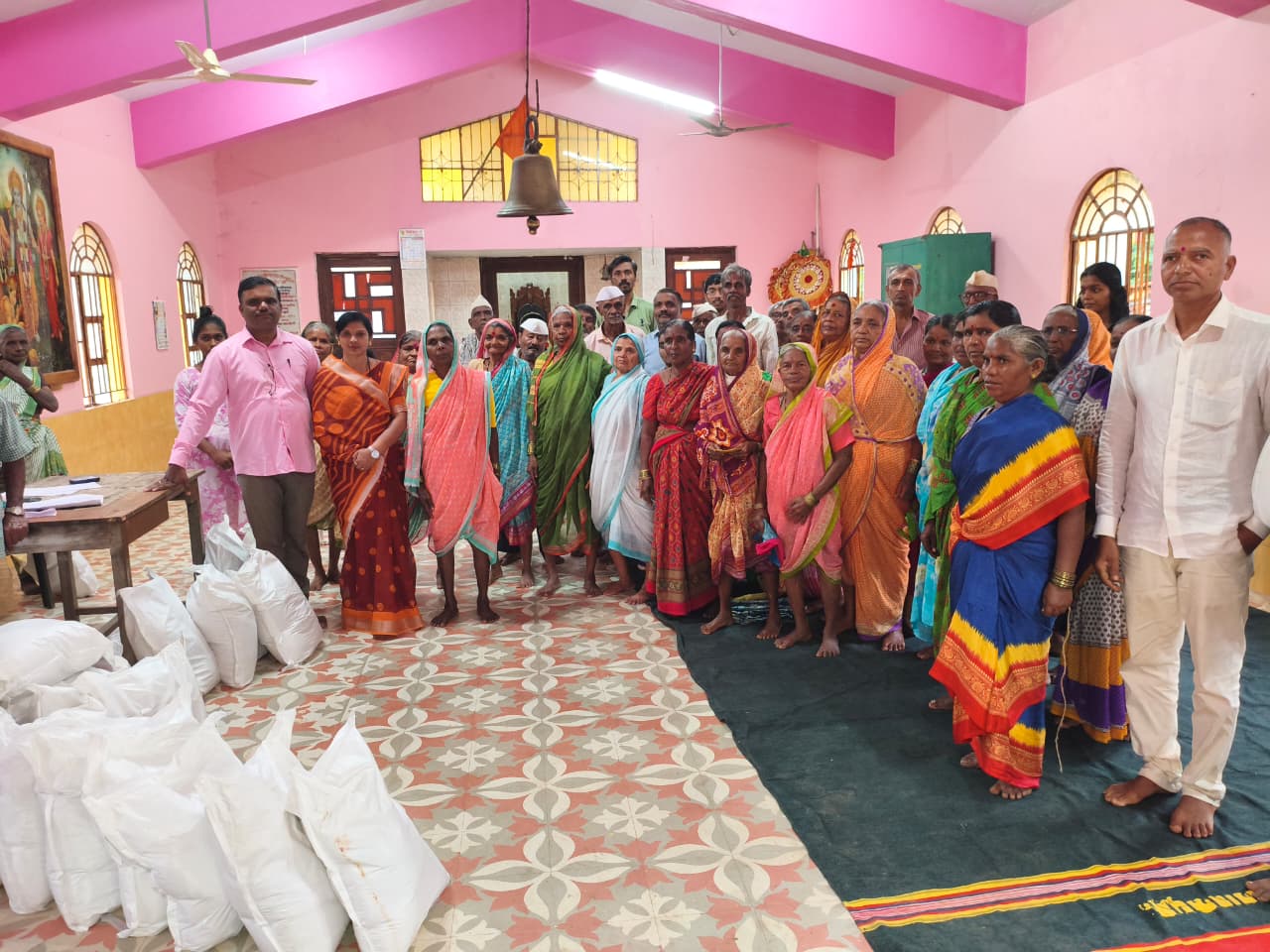 Distribution of ration kits in Kanoli by Don Bosco Social Organization