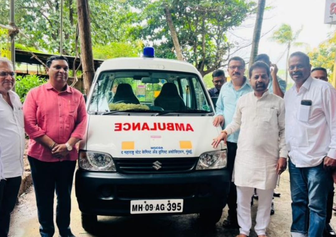 Visit to old age home and unveiling of ambulance