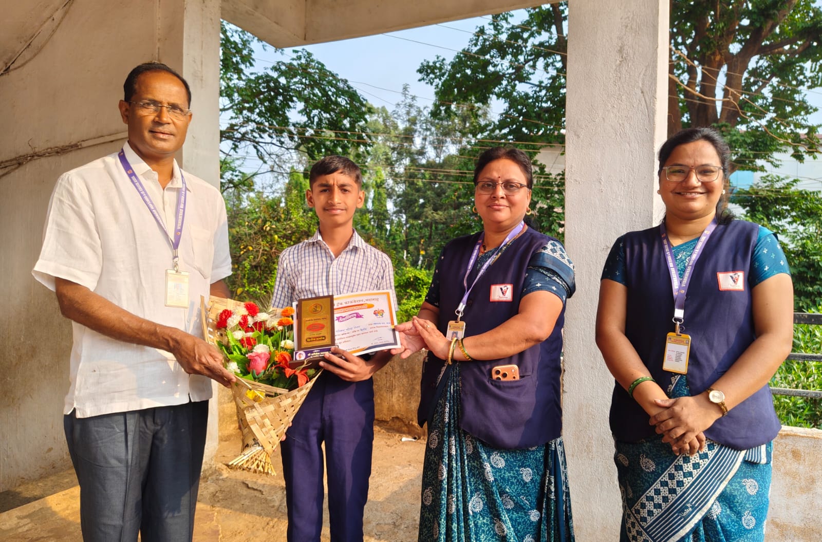 Congratulations poured in from parents and the Ajra area on Sanskar s success