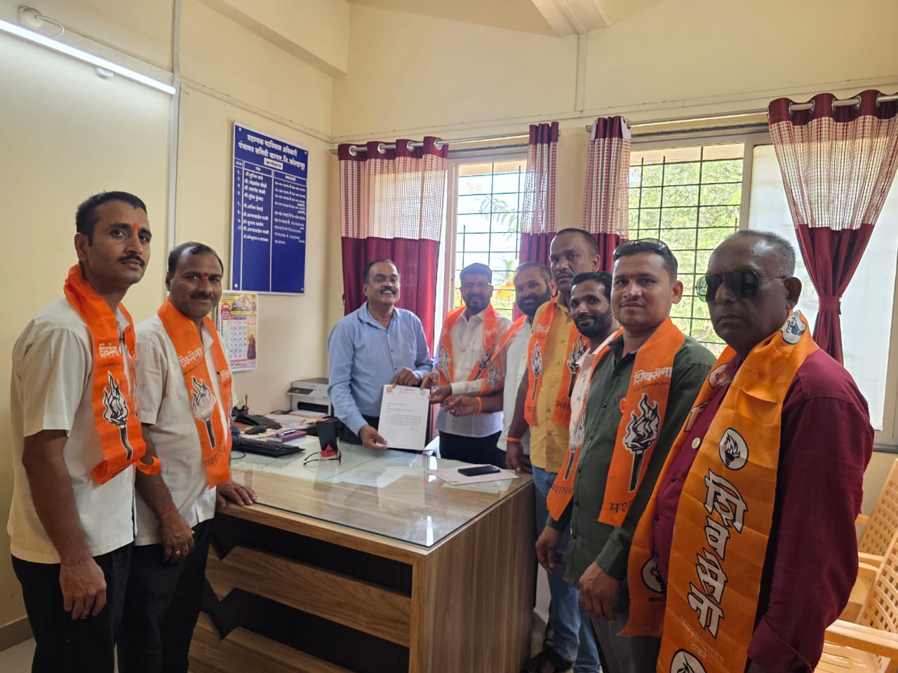 Gharkul scheme grant stalled Shiv Sena warns Give funds immediately otherwise protest